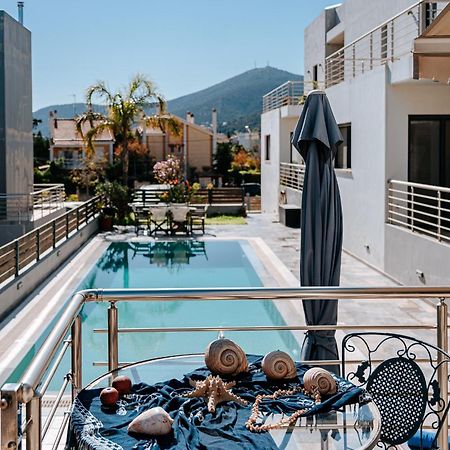 Villa The Palm, Beach & Airport Closeby - Pool Porto Rafti Exterior photo